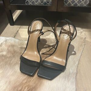 Sam Edelman Black Strappy Heels